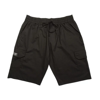 Nagy 2XL,3XL,4XL,5XL,6XL méretű A.Skate fekete oldalzsebes vékony rövidnadrág, sportos férfiaknak.Prémium minőségű rugalmas pamutból.Rendeljen online,gyors szállítással!1