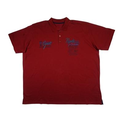 Extra nagy 7XL-10XL méretű prémium minőségű A.North bordó rövid ujjú galléros póló testes férfiaknak, akár személyes átvétellel is. Vásárolja meg online, pontos mérettáblázatunk segítségével!1