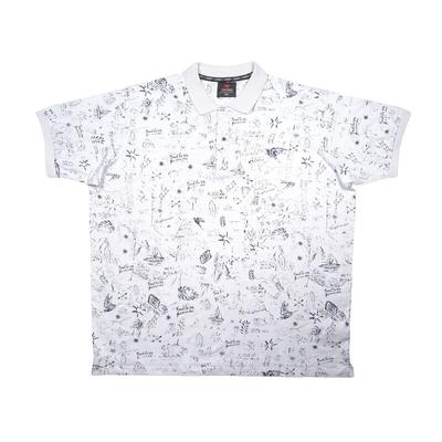 2XL-6XL méretű prémium minőségű A.Aloha fehér rövid ujjú nagyméretű galléros póló férfiaknak, akár személyes átvétellel vagy vásárolja meg online, pontos mérettáblázatunk segítségével!1
