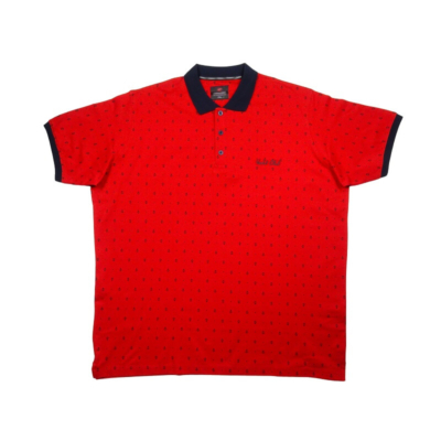 2XL-6XL méretű prémium minőségű A.Anchore piros rövid ujjú nagyméretű galléros póló férfiaknak, akár személyes átvétellel vagy vásárolja meg online, pontos mérettáblázatunk segítségével!1