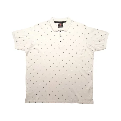 2XL-6XL méretű prémium minőségű A.Fern fehér színű, sötétkék levél mintás rövid ujjú nagyméretű galléros póló férfiaknak, akár személyes átvétellel vagy vásárolja meg online, pontos mérettáblázatunk segítségével!1