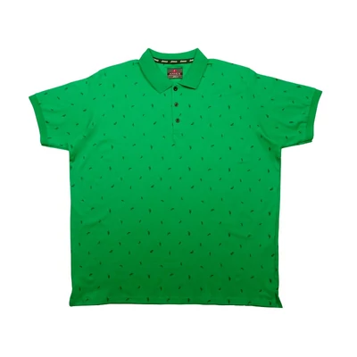 Nagyméretű férfi galléros póló Fern zöld 2XL