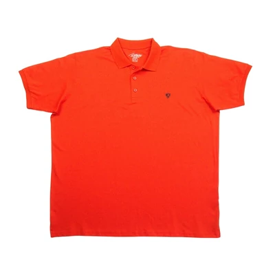 2XL-6XL méretű prémium minőségű élénk narancs színű piké rövid ujjú nagyméretű galléros póló férfiaknak, akár személyes átvétellel is vagy vásárolja meg online, pontos mérettáblázatunk segítségével!1