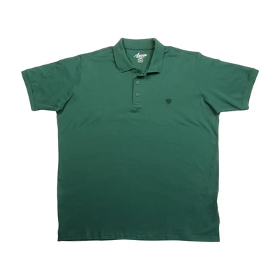 2XL-6XL méretű prémium minőségű sötétzöld színű piké rövid ujjú nagyméretű galléros póló férfiaknak, akár személyes átvétellel is vagy vásárolja meg online, pontos mérettáblázatunk segítségével!1