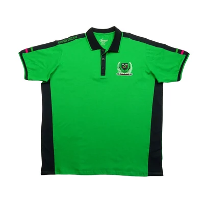 Divatos 2XL-6XL nagyméretű  A.Soccer zöld alapszínű, sötétkék galléros rövid ujjú nagyméretű galléros piké póló férfiaknak, akár személyes átvétellel vagy vásárolja meg online, pontos mérettáblázatunk segítségével!1