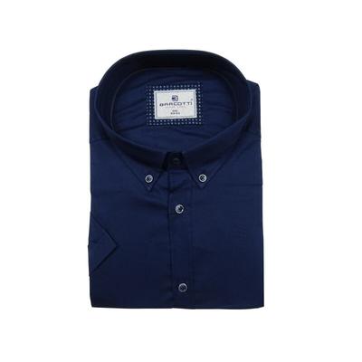 Extra nagyméretű sportos elegáns B.Sötétkék legombolható galléros férfi rövid ujjú ing kiváló minőségű rugalmas pamut anyagból 6XL-9XL méretekben.Rendeljen online kényelmesen vagy jöjjön el személyesen üzletünkbe!