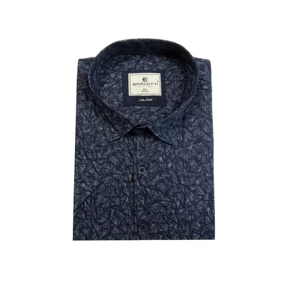 Vékony 6XL-9XL extra nagyméretű- B.Lost sötétkék, mintás férfi rövid ujjú ing prémium minőségű rugalmas pamut anyagból.Rendeljen online kényelmesen vagy jöjjön el személyesen üzletünkbe!