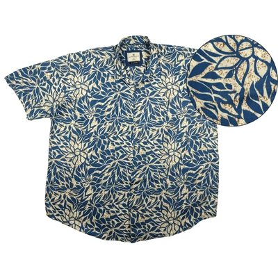 Nyári 6XL,7XL,8XL,9XL extra nagyméretű férfi rövid ujjú viszkóz ing. Bézs alapon petrol kék virág mintás, lezser stílusú.Prémium minőségű 100% viszkózból.Rendeljen online kényelmesen vagy jöjjön el személyesen üzletünkbe!