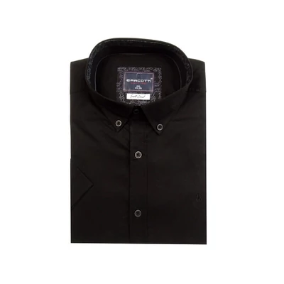 Nagy 2XL-6XL méretű B.Mystic fekete férfi rövid ujjú ing prémium minőségű rugalmas pamut anyagból.Rendeljen online kényelmesen vagy jöjjön el személyesen üzletünkbe!