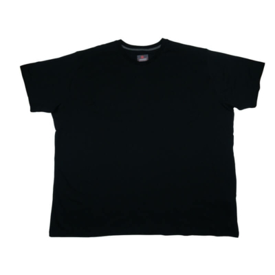 7XL-10XL méretű A.Fekete sima extra nagyméretű férfi rövid ujjú póló 100% prémium pamutból a kényelmes hétköznapokra. Rendeljen online, pár kattintással vagy jöjjön el hozzánk személyesen!1