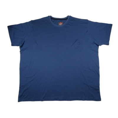 7XL-10XL méretű A.Kék sima extra nagyméretű férfi rövid ujjú póló 100% prémium pamutból a kényelmes hétköznapokra. Rendeljen online, pár kattintással vagy jöjjön el hozzánk személyesen!1