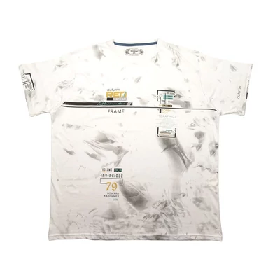 Nagyméretű férfi férfi póló Berlin fehér 2XL