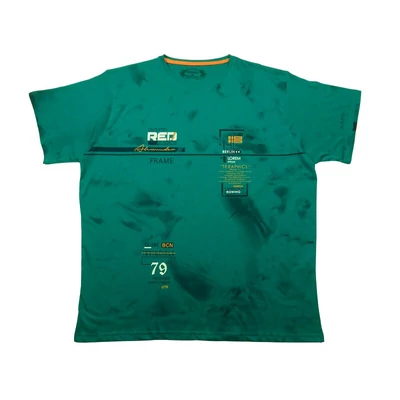 Férfi 2XL,3XL,4XL,5XL,6XL nagyméretű A.Berlin petrol zöld férfi rövid ujjú póló nyomott felirattal, 100% prémium pamutból. Rendeljen kényelemesen, gyors szállítással vagy jöjjön el hozzánk személyesen üzletünkbe!1