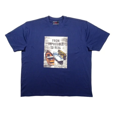 Nagy 3XL-6XL méretű férfi rövid ujjú póló kék színben, divatos csónakos mintával. Rugalmas prémium minőségű pamutból a kényelmes hétköznapokra. Rendeljen online, pár kattintással vagy jöjjön el hozzánk személyesen!1