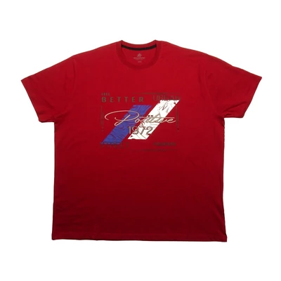 Férfi 3XL,4XL,5XL,6XL-nagy méretű póló bordó színben, inspiráló színes mintával és felirattal. 100% prémium minőségű pamutból. Rendeljen online, pár kattintással vagy jöjjön el hozzánk személyesen!1