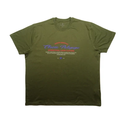 Férfi 3XL,4XL,5XL,6XL-nagyméretű rövid ujjú póló keki színben, divatos színes felirattal. 100% prémium minőségű pamutból. Rendeljen online, pár kattintással vagy jöjjön el hozzánk személyesen!1