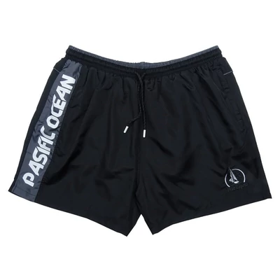 Divatos 2XL-6XL nagyméretű MC.Ocean fekete férfi fürdőnadrág, cipzáras zsebekkel. Rendeljen online, gyors szállítással vagy látogasson el hozzánk üzletünkbe!