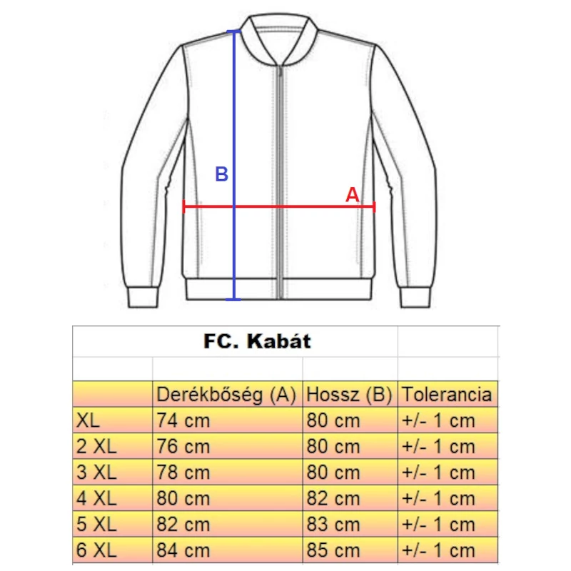 Férfi kabát XL fekete nagyméretű