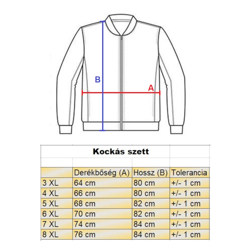 Férfi melegítő szett  6XL camel