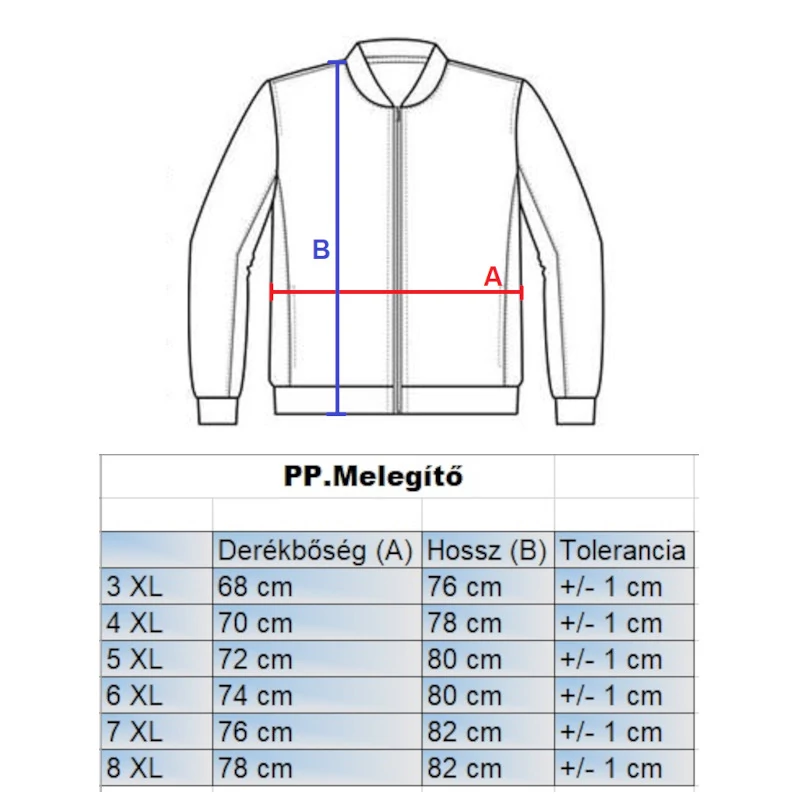 Nagyméretű férfi  melegítő szett  4XL szürke