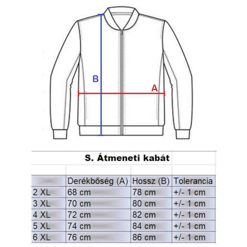 S.Barna férfi nagyméretű bélelt dzseki (2XL)