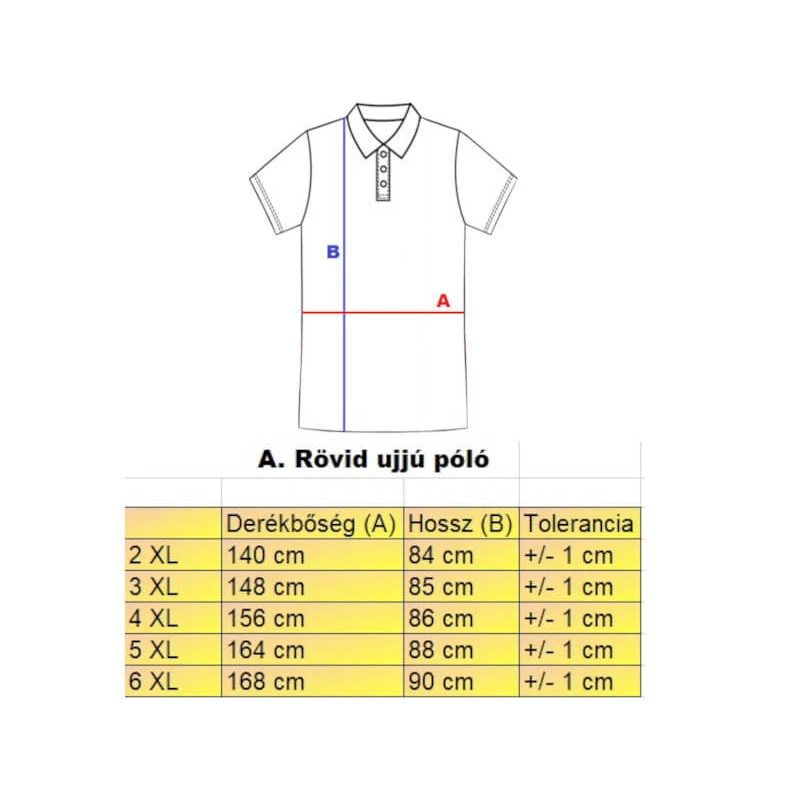 Férfi galléros póló Bahamas 2XL