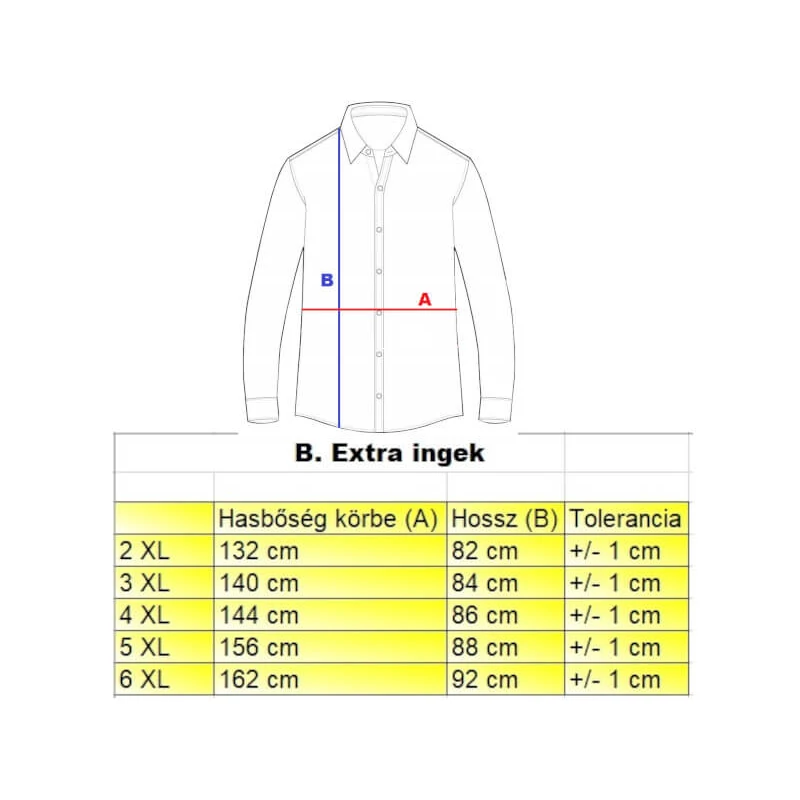 Férfi hosszú ujjú ing 2XL csokibarna nagyméretű