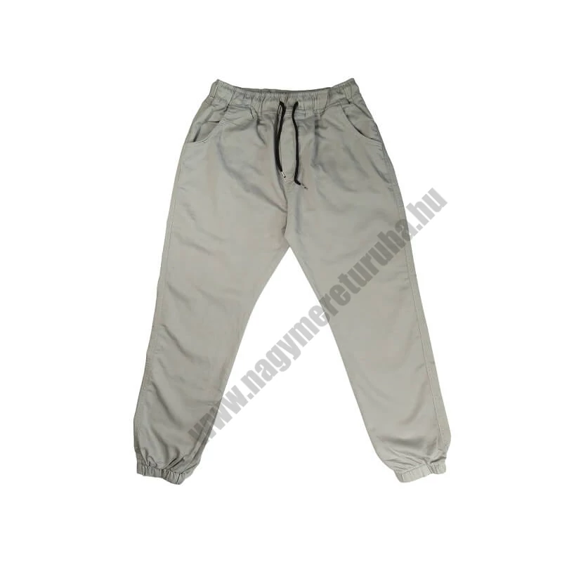 Nagyméretű férfi jogger nadrág ezüst