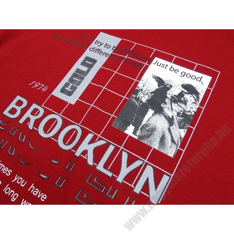 Prémium minőségű PP.Bordó Brooklyn férfi nagyméretű hosszú ujjú póló.Öltözzön stílusosan extra méretekkel is!Próbálja fel üzletünkben vagy rendeljen online!2