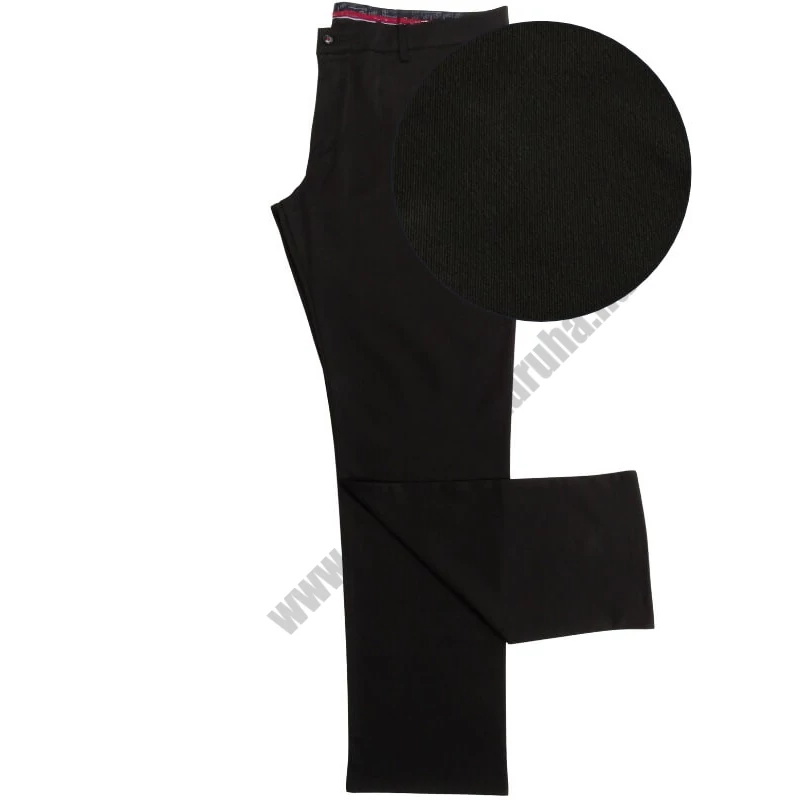 Nagyméretű férfi alkalmi nadrág Marco 46-os méretben fekete