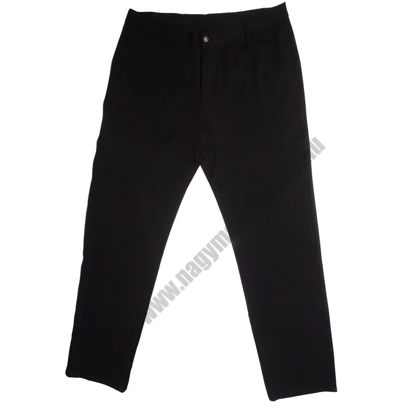 Fekete alkalmi férfi nagyméretű svédzsebes szövetnadrág prémium minőségben!Rendeljen online kényelmesen pár kattintással!