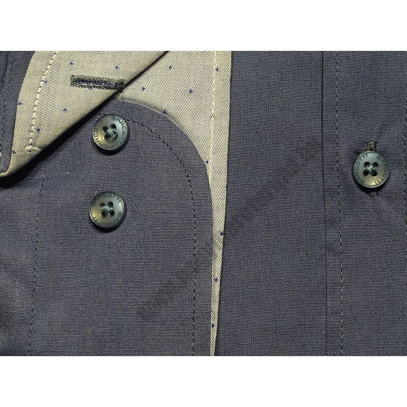 2XL-6XL méretű B.Indigókék sima nagyméretű férfi alkalmi ing. Prémium minőségű rugalmas pamut anyagból.Rendeljen online kényelmesen vagy jöjjön el személyesen üzletünkbe!2