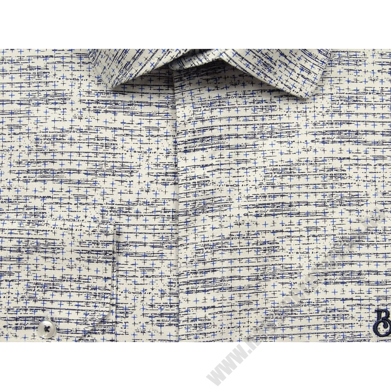 2XL-6XL méretű B.Fehér mintás rejtett gombos férfi nagyméretű hosszú ujjú ing. Prémium minőségű rugalmas pamut anyagból.Rendeljen online kényelmesen vagy jöjjön el személyesen üzletünkbe!2