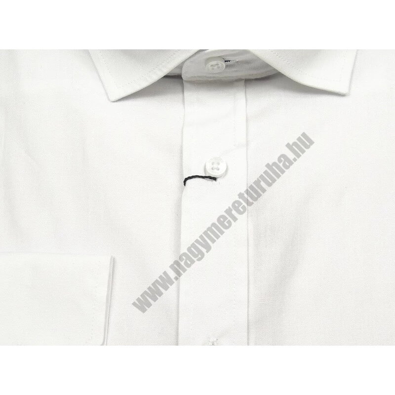 2XL-6XL méretű B.Fehér férfi nagyméretű alkalmi hosszú ujjú ing rugalmas pamut anyagból.Rendeljen online kényelmesen vagy jöjjön el személyesen üzletünkbe!2