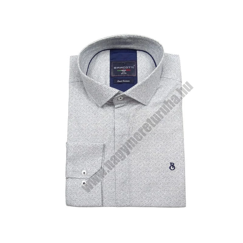 2XL-6XL méretű B.Fehér-kék mintás rejtett gombos férfi nagyméretű hosszú ujjú ing rugalmas pamut anyagból.Rendeljen online kényelmesen vagy jöjjön el személyesen üzletünkbe!1