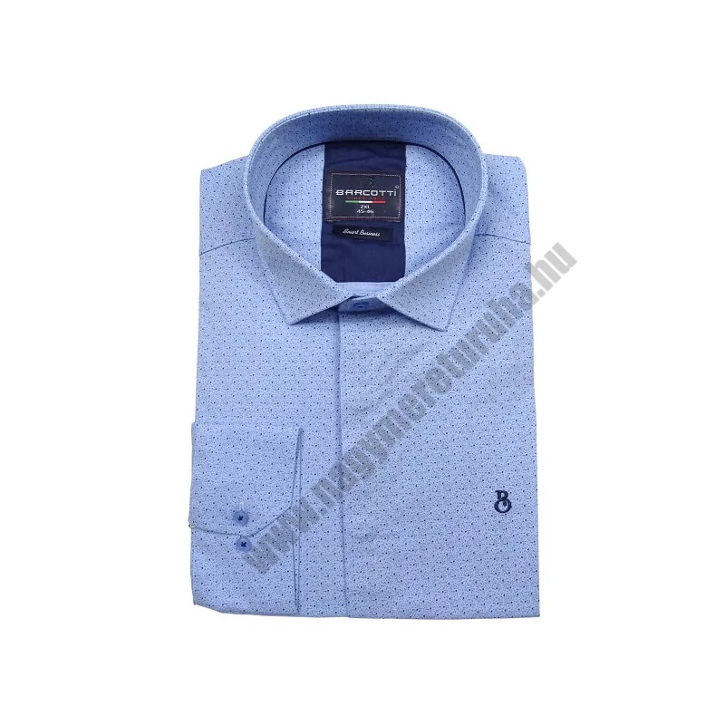 2XL-6XL méretű B.Kék Cubic rejtett gombos férfi nagyméretű hosszú ujjú ing. Prémium minőségű rugalmas pamut anyagból.Rendeljen online kényelmesen vagy jöjjön el személyesen üzletünkbe!