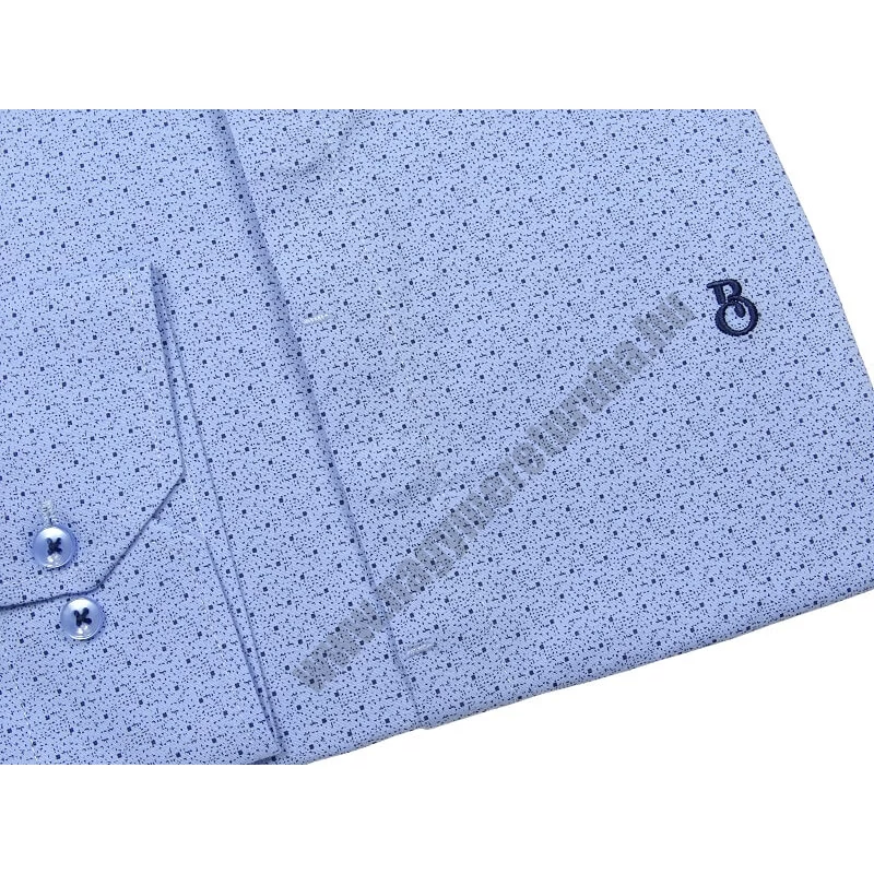 2XL-6XL méretű B.Kék Cubic rejtett gombos férfi nagyméretű hosszú ujjú ing. Prémium minőségű rugalmas pamut anyagból.Rendeljen online kényelmesen vagy jöjjön el személyesen üzletünkbe!3