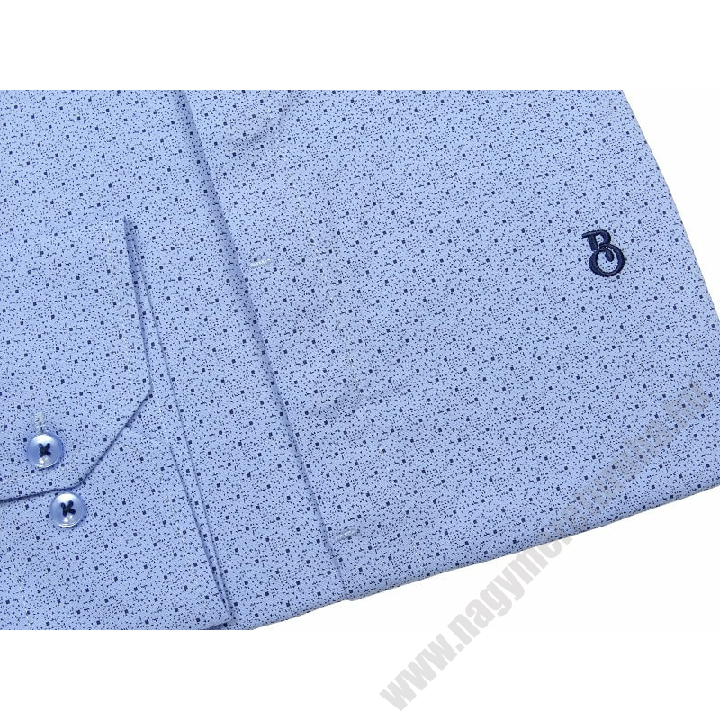 2XL-6XL méretű B.Kék Cubic rejtett gombos férfi nagyméretű hosszú ujjú ing. Prémium minőségű rugalmas pamut anyagból.Rendeljen online kényelmesen vagy jöjjön el személyesen üzletünkbe!3