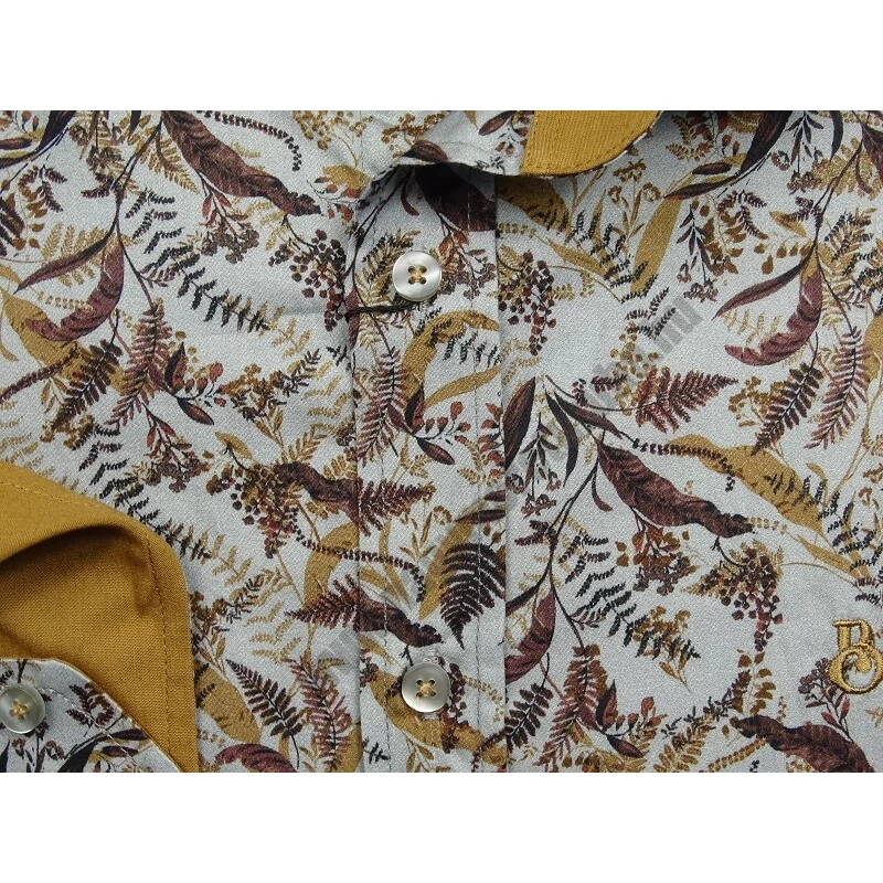 Extra nagy 2XL méretű B.Botanica barna férfi hosszú ujjú pamut szatén ing. Kényeztető luxus érzés a mindennapokra.Rendeljen online kényelmesen vagy jöjjön el személyesen üzletünkbe!2