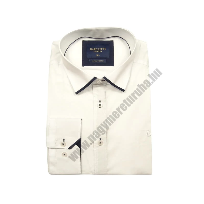 Elegáns XL, 2XL, 3XL, 4XL, 5XL méretű B.Fehér férfi nagyméretű sötétkék dupla galléros hosszú ujjú ing. Öltözzön a legújabb trendek szerint extra méretekkel is! Prémium minőségű rugalmas pamut anyagból.Gyors szállítás!