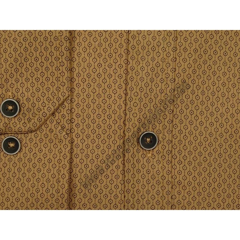 Nagyméretű férfi hosszú ujjú ing 2XL barna