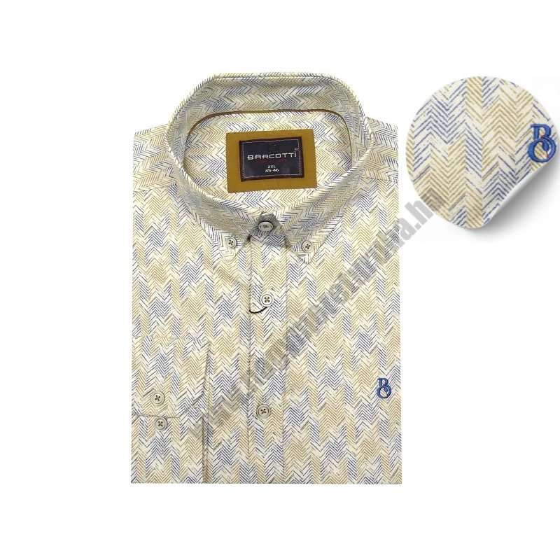 Divatos nagyméretű B.Illusion mintás férfi férfi hosszú ujjú ing. 2XL-6XL méretekben rendelhető online vagy jöjjön el személyesen üzletünkbe!