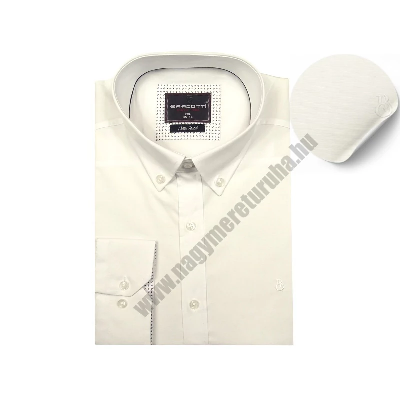 Alkalmi nagyméretű-2XL, 3XL, 4XL, 5XL,6XL fehér színű férfi legombolható galléros hosszú ujjú ing. Öltözzön a legújabb trendek szerint extra méretekkel is! Prémium minőségű rugalmas pamut anyagból.Gyors szállítással!