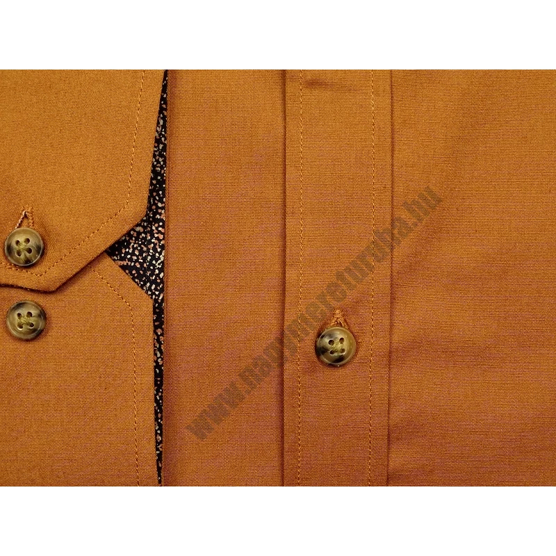 Sportos elegáns nagy 2XL, 3XL, 4XL, 5XL,6XL méretű sienna barna férfi legombolható galléros hosszú ujjú ing. Öltözzön a legújabb trendek szerint extra méretekkel is! Prémium minőségű rugalmas pamut anyagból.Gyors szállítással!2