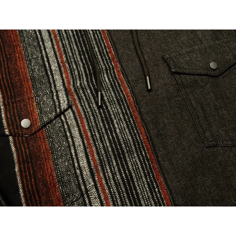 Nagy 2XL-6XL méretű kapucnis B.Winter fekete-rozsda csíkos, férfi hosszú ujjú kapucnis farmering, prémium minőségű 100% pamutból.Rendeljen online gyors szállítással vagy jöjjön el hozzánk személyesen üzletünkbe!2