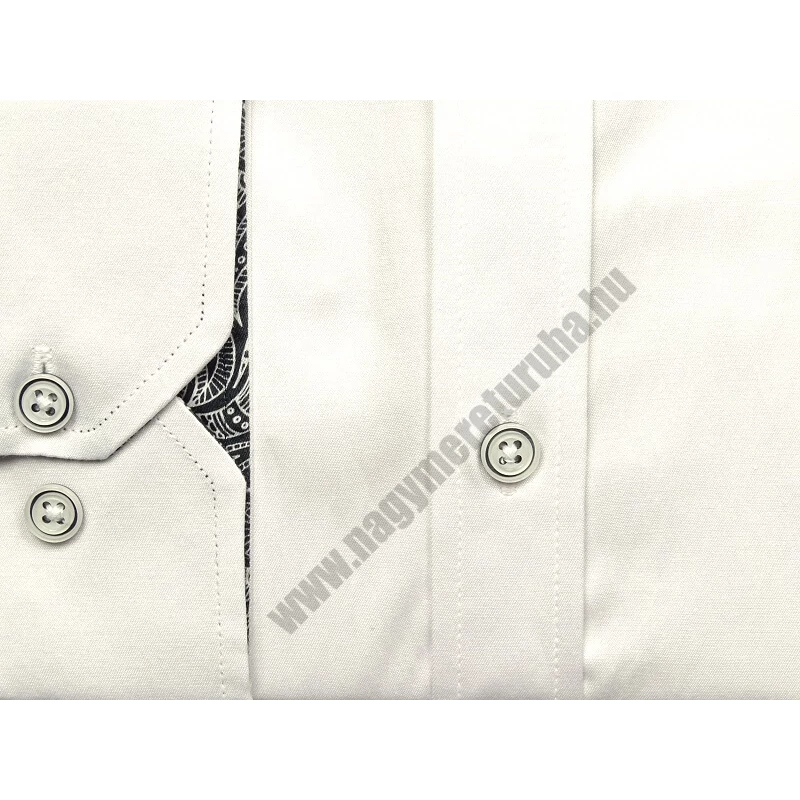 Férfi szatén ing 3XL Belmondo fehér nagyméretű