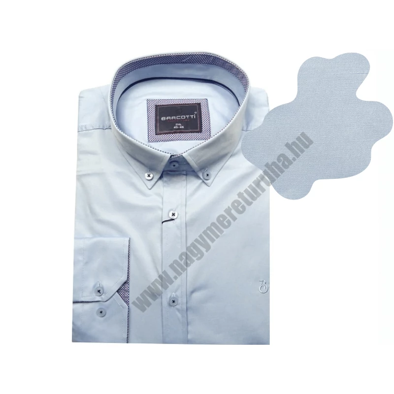 2XL-6XL-Férfi nagyméretű B.Belmondo kék szatén ing. Kényeztető luxus érzés a mindennapokra vagy alkalmakra.Rendeljen online kényelmesen vagy jöjjön el személyesen üzletünkbe!