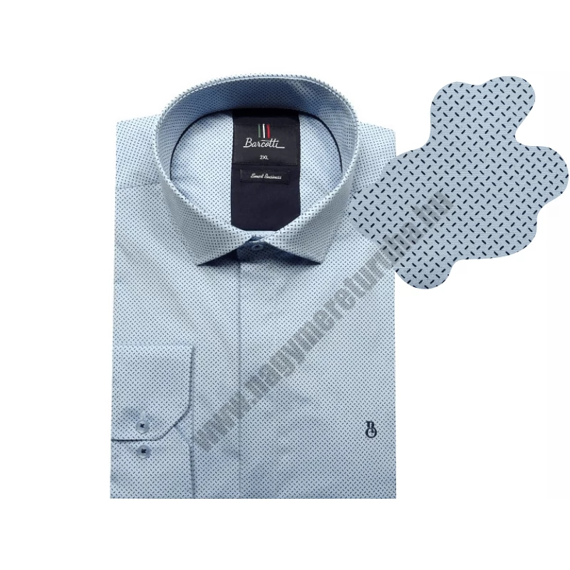 Férfi nagy 2XL-6XL méretű B.Iron kék rejtett gombos hosszú ujjú ing. Prémium minőségű rugalmas pamut anyagból.Rendeljen online kényelmesen vagy jöjjön el személyesen üzletünkbe!