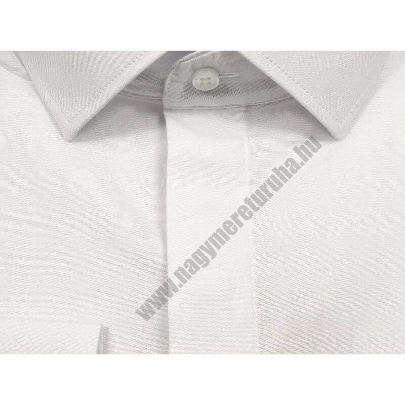 XL-6XL méretű B.Fehér férfi nagyméretű rejtett gombos hosszú ujjú ing rugalmas pamut anyagból.Rendeljen online kényelmesen vagy jöjjön el személyesen üzletünkbe!2