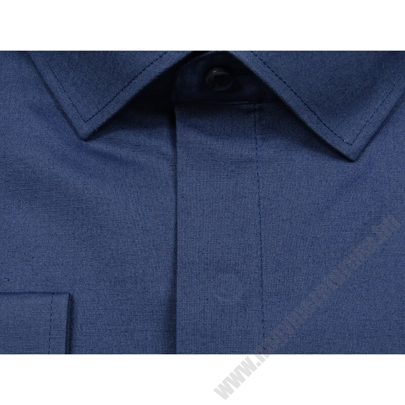 2XL-6XL méretű B.Kék férfi nagyméretű rejtett gombos hosszú ujjú ing rugalmas pamut anyagból.Rendeljen online kényelmesen vagy jöjjön el személyesen üzletünkbe!2